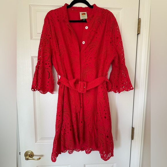 FARM Rio Red Lace Dress - Picture 3 of 6